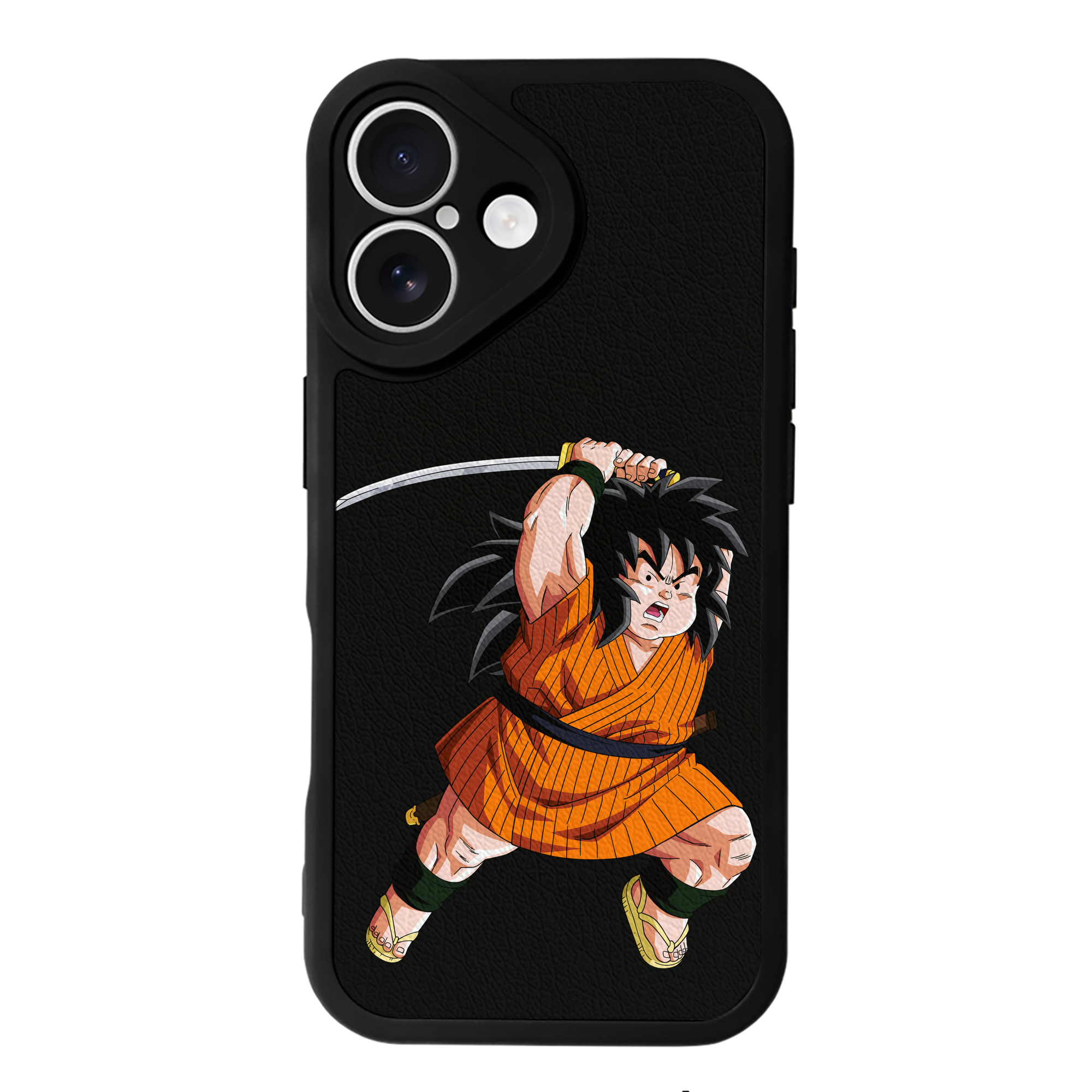 （画像用） ドラゴンボール やじろべえ DRAGON BALL Yajirobe 【iPhone 16シリーズ対応】シリコンスマホケース（レザー調） 材質：シリコン